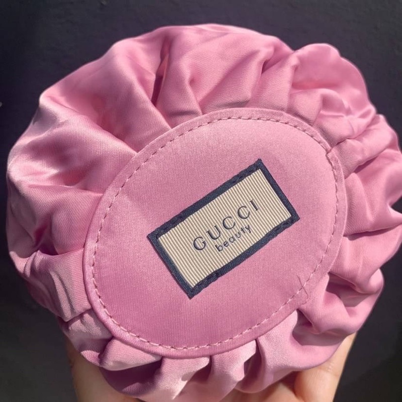 พร้อมส่ง*ของแท้*กระเป๋าเครื่องสำอาง 🌸G Gucci cosmetic bag pink small floral bag