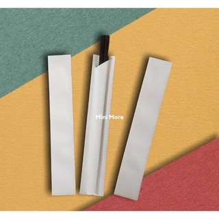 ซองตะเกียบกระดาษปอนด์สีขาว ขนาด 3.5*20.5 cm. สินค้าพร้อมส่ง 1 แพ็ก (200 ซอง)