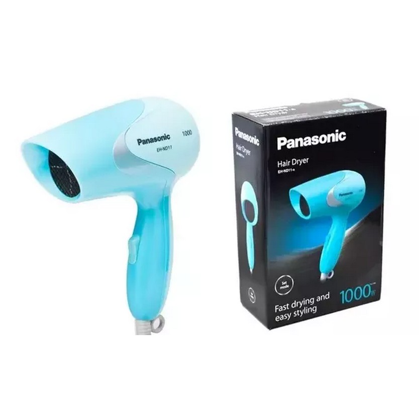 Panasonic Hair Dryer EH-ND11-A 1000 w ไดร์เป่าผม พานาโซนิค 1000 วัตต์ ขนาดเล็ก กระทัดรัดพกพาสะดวก สีเขียว