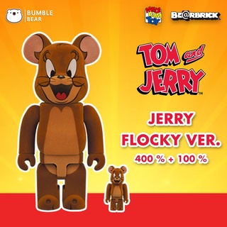 [‼️ของแท้, พร้อมส่ง‼️] 400%+100% Bearbrick Jerry [Flocked Ver.]