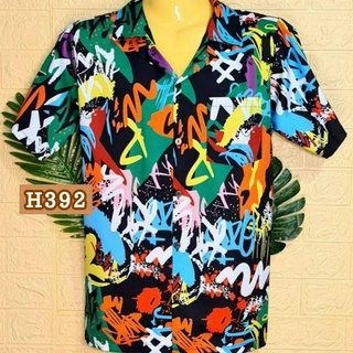 เสื้อเชิ้ตฮาวาย รหัส H392 ลาย colorful