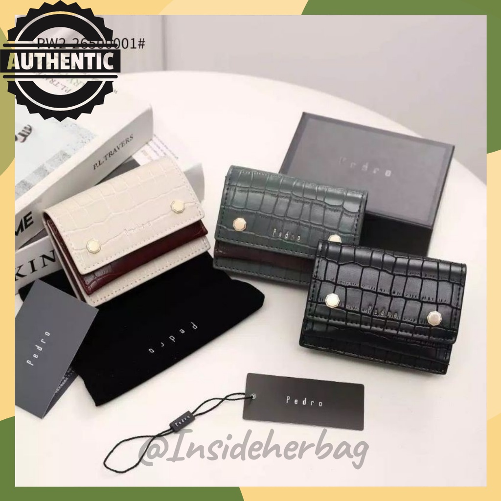 PEDRO CROCO CLICK STRUCTURED WALLET