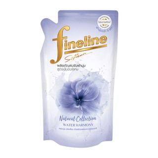Fineline ไฟน์ไลน์เนเชอรัลคอลเลคชั่น น้ำยาปรับผ้านุ่มสูตรเข้มข้นกลิ่นวอเตอร์ฮาโมนี่สีม่วง 500มล.