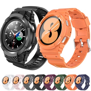 สายนาฬิกาข้อมือคาร์บอนไฟเบอร์ TPU ทนทาน พร้อมสร้อยข้อมือ สําหรับ Samsung Galaxy Watch 4 Classic 46 มม. 42 มม. Gear s3 Frontier Galaxy Watch 4