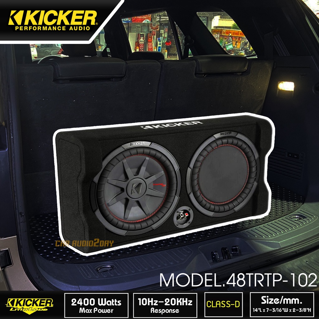 KICKER 48TRTP-102 ซับ 10นิ้ว ติด รถยนต์ ลำโพงซับ ตู็ซับ หลังรถ ตู้สำเร็จ