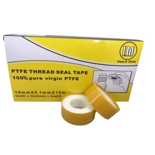เทปพันเกลียวH2Oขนาด12mm.x0.075mm.x10m.(ยาว10เมตร)LM ขนาด 16mmx0.10mmx15m.(ยาว15 เมตร) ราคา/1ม้วนประเก็นซีลคละสี SCT-609