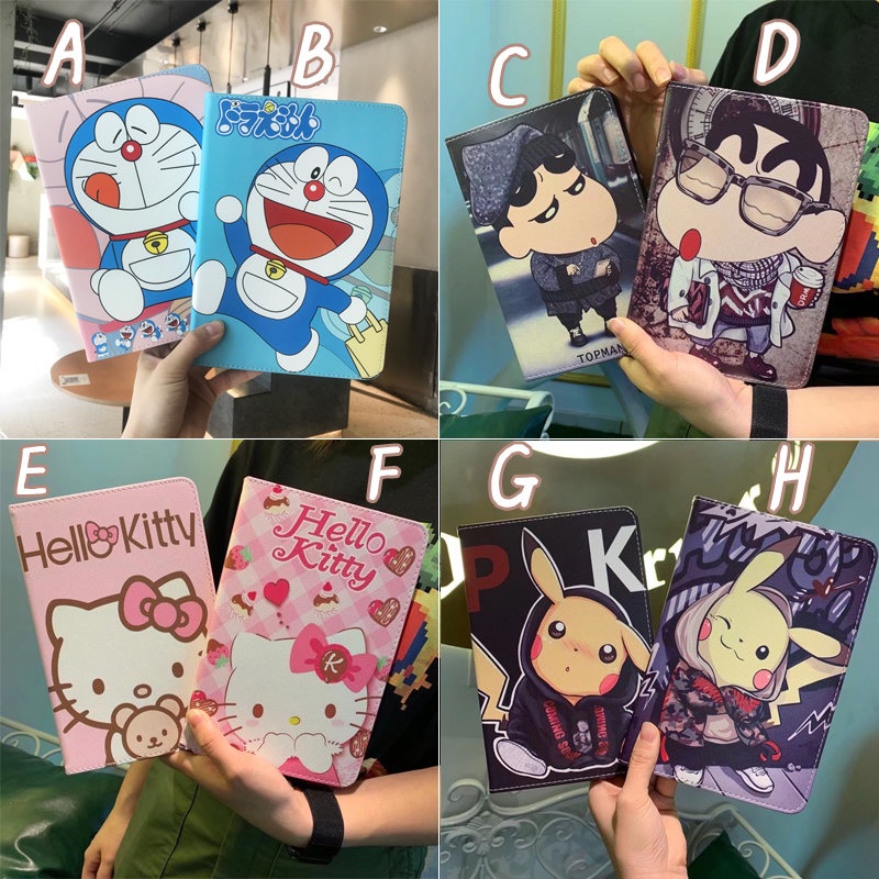 【สินค้าพร้อมส่ง】สําหรับ Huawei M5 lite 10.1 T5 10.1 10.0 M5 8.4 M3 8.4 M5 10.8 เคสแบน เคสแท็บเล็ต เปลือกการ์ตูน Soft TPU Case Cute Hello Kitty Doraemon Pikachu Crayon Shin-chan ซองหนังแบน