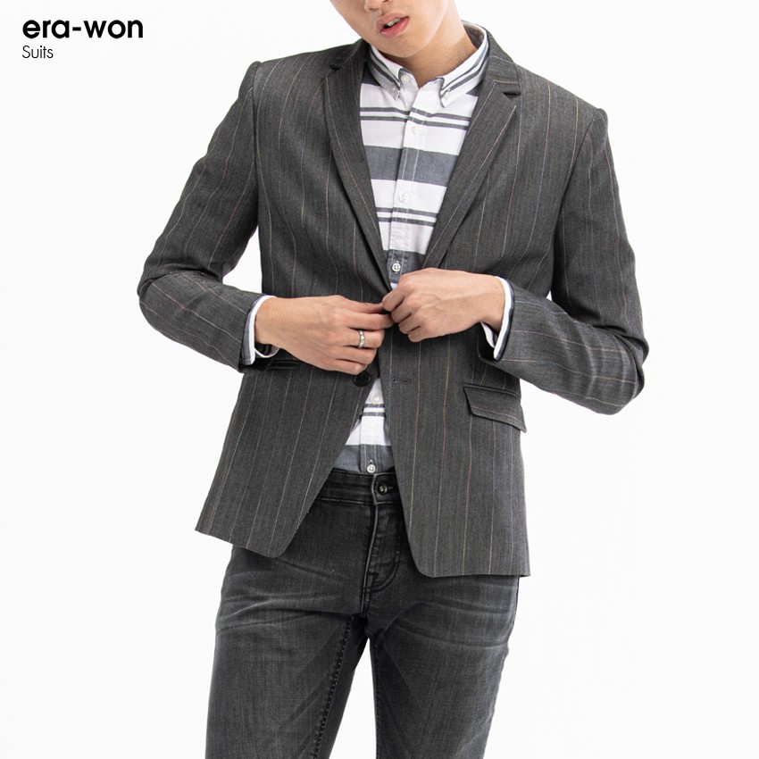 era-won เสื้อสูท ทรงสลิม รุ่น Blazer Laser สี LASER BLACK