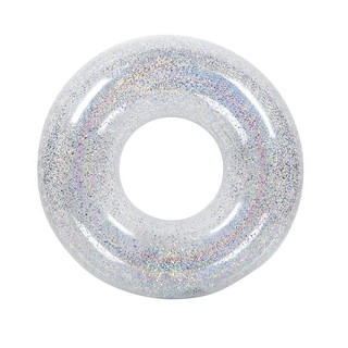 Float Me Summer ห่วงยางใส กลิตเตอร์ มีที่จับ Inflatable Glitter Pool Float