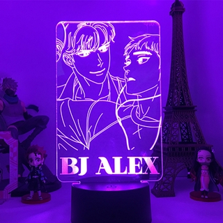 โคมไฟกลางคืน LED รูปการ์ตูนอนิเมะ BJ Alex GP1 เปลี่ยนสีได้ ชาร์จ USB สําหรับตกแต่งบ้าน ห้องนอนเด็ก PG1