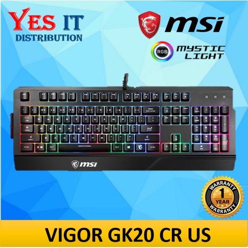 MSI VIGOR GK20 US Gaming Keyboard Interceptor DS4100 Gaming Keyboard