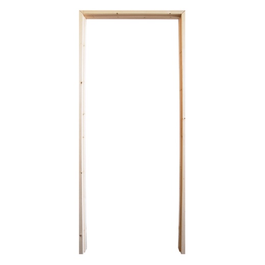 WINDOORS วงกบประตูไม้ ไม้เรดวูด COM.1 80x200ซม.