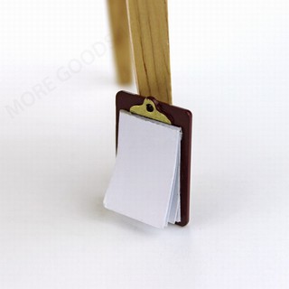 Mini Paper Clip Clipboard 1:12 Dollhouse Room Miniature Decor Toy Shooting Props