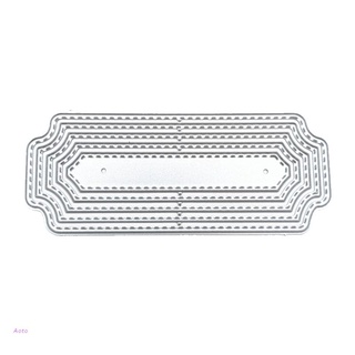 AOTO Tag Metal Cutting Dies Stencil DIY Scrapbooking Album Paper Card Template Mold Embossing Craft Decoration