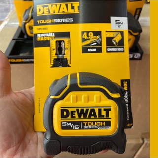 DeWALT ตลับเมตร TOUGHseries 5m DWHT36915  หรือ 8 m DWHT36926-30  มีแม่เหล็ก มีตัวเลขทั้ง 2ด้าน DeWALT tough serie