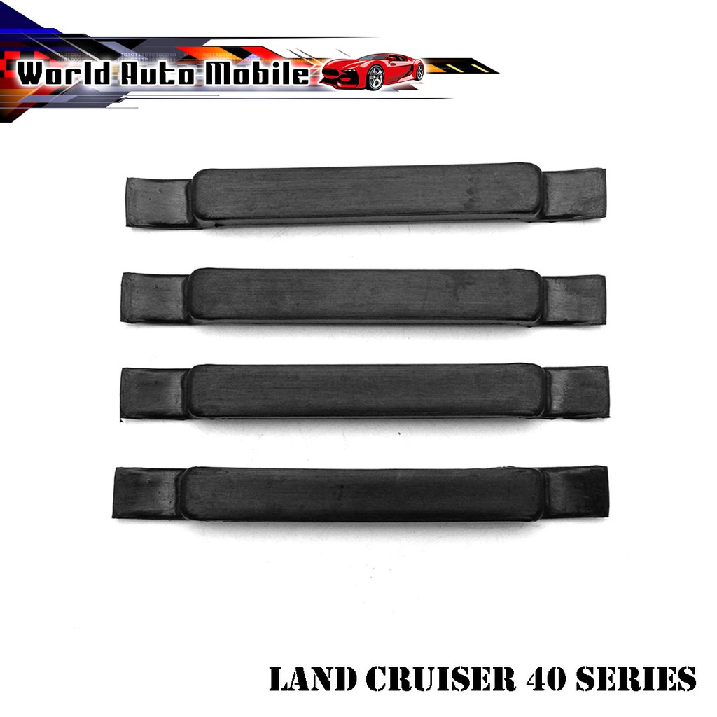 ยางรองฝากระโปรง Bonnet Rubber ชุด 4ชิ้น สีดำ ยาง Toyota  Land Cruiser 40 Series FJ40 FJ45 FJ47 ปี197