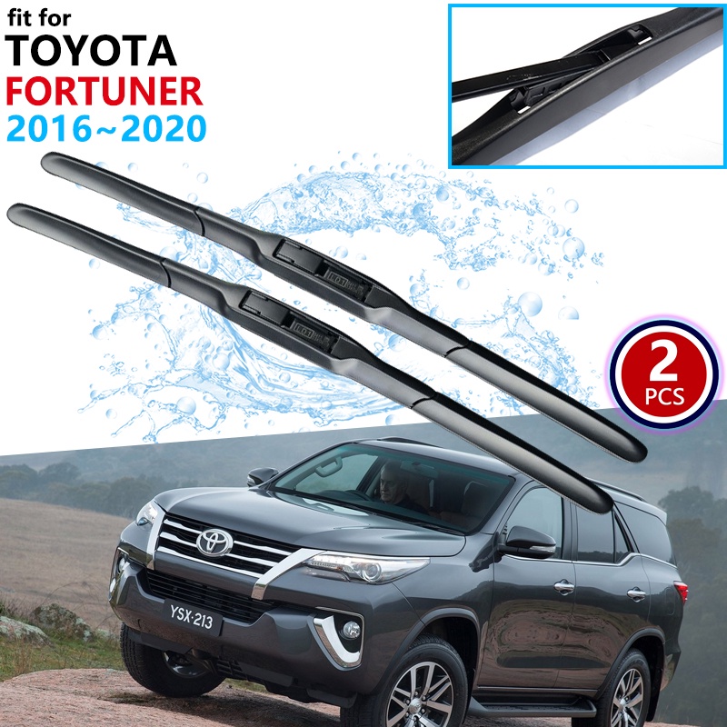 ใบปัดน้ําฝนรถยนต์สําหรับ Toyota Fortuner SW4 2016 ~ 2020 AN150 AN160 กระจกหน้ากระจกหน้ารถ Wipers 201
