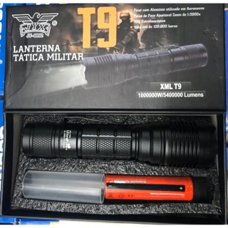 ไฟฉาย T9 2020 ชาร์จ USB  ไฟฉายแรงสูง ไฟฉายเดินป่า ไฟฉาย XML-T9 LED Zoom Flashlight