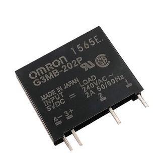 G3MB-202P-5VDC  12VDC 24VDC   &lt;ของแท้&gt; 4 ขา 2A240VAC โซลิดสเตตรีเลย์ omron