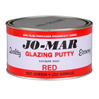 สีโป๊วแดงแห้งเร็วโจมาร์ " Jo-mar " GLAZING PUTTY ขนาด 1 กิโลกรัม