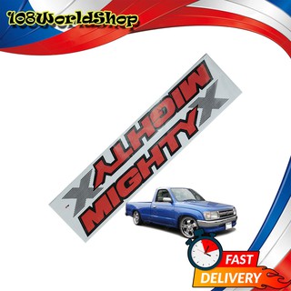 สติ๊กเกอร์ Mighty-X Sticker Toyota Toyota Mighty-X  แดง-เทา จำนวน 2 ชิ้น