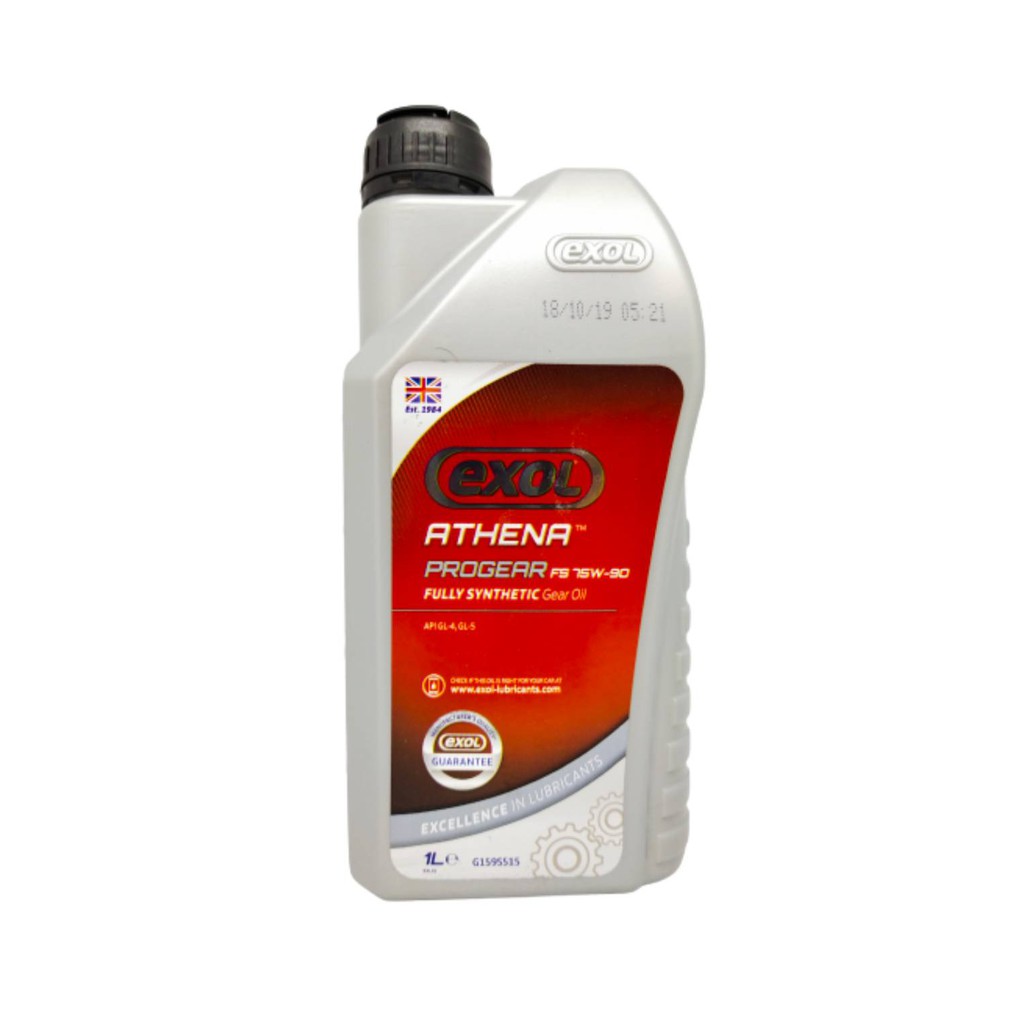 Exol Athena Progear FS 75W-90 น้ำมันเกียร์สังเคราะห์แท้ ปริมาณ 1ลิตร