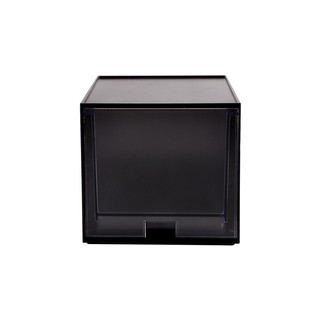 กล่องลิ้นชัก  UDEE  SV19002 รุ่น 1 ชั้น - สีดำ (ลิ้นชักใส)/UDEE drawer box SV19002 1-tier model - black (clear drawer)