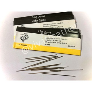 เข็มเย็บหนัง John James เข็มเย็บหนังคุณภาพดี (Saddlers Harness Needles)