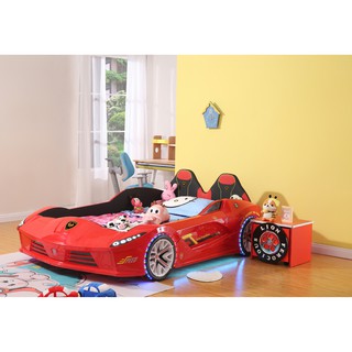 (pre-order) Car Racing Bed - T2 เตียงเด็กทรงรถแข่ง เตียงรถแข่ง มีที่กั้นและพนักพิงสำหรับเด็ก