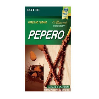 Lotte Almond Pepero32g ราคาสุดคุ้ม ซื้อ1แถม1 Lotte Almond Pepero32g ราคาสุดคุ้มซื้อ 1 แถม 1