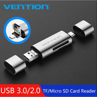 Vention Micro SD Card Reader Adapter Type C Micro USB SD Memory Card Adapter for MacBook Laptop USB 3.0 SD/TF OTG Card