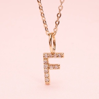 Grace Fine Jewelry จี้เพชรทองแท้ 9k F Alphabet (จี้อย่างเดียว)