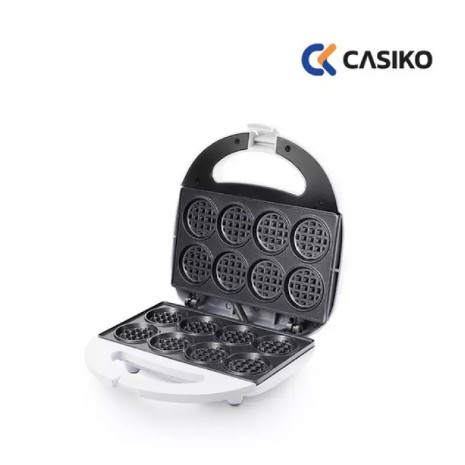 CASIKO เครื่องทำวาฟเฟิลมินิ 8 ชิ้น Mini waffle รุ่น CK-5005 - วาฟเฟิลจิ๋ว เครื่องทำวาฟิล เตาวาฟเฟิล 