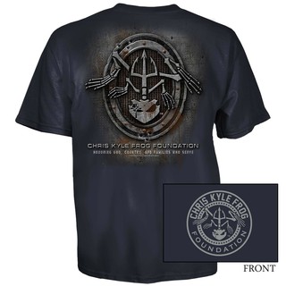 [S-5XL]Chris Kyle เสื้อยืดผ้าฝ้ายพิมพ์ลายกบสำหรับผู้ชาย