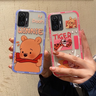 เคสโทรศัพท์ Xiaomi 11T Pro Mi 11 Lite 5G NE Mi 10T Pro Phone Casing Cute Cartoon Winnie The Pooh TPU Softcase Transparent Back Cover เคส