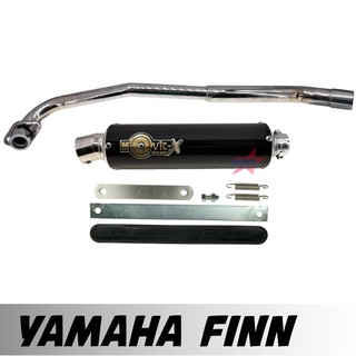 ท่อสูตร YAMAHA FINN ท่อ ยามาฮ่า ฟิน ปลายกลม ท่อแต่ง ท่อโมวิค MOVIC-X ทรง ENDURANCE มี มอก. คอท่อชุบโครเมี่ยมอย่างดี+ปลาย