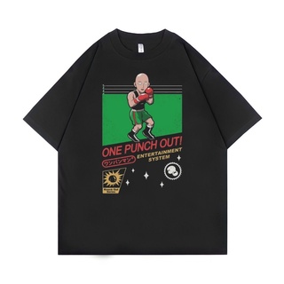 เสื้อยืด ขนาดใหญ่ พิมพ์ลาย Psycho Crucify One Punch Out | สีดํา | เสื้อเชิ้ต Saitama | เสื้อยืด ขนาดใหญ่ | สไตล์วินเทจ |