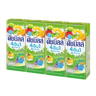 DUTCHMILL ดัชมิลล์ นมเปรี้ยว รสผลไม้รวม 180 มล. (แพ็ค 4 กล่อง)