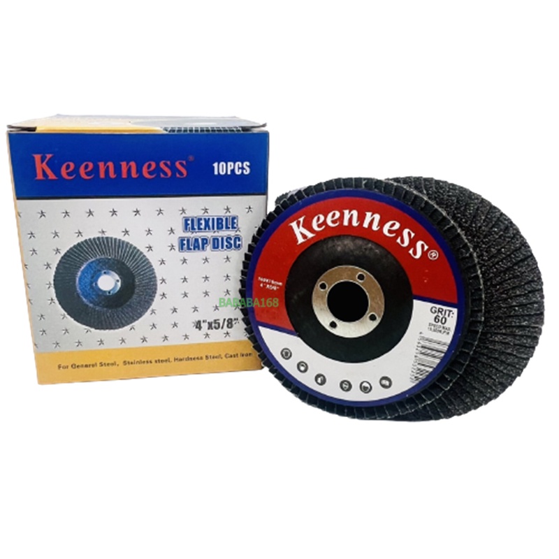 กระดาษทรายซ้อนหลังอ่อน /หลังแข็ง KEENNESS (1กล่อง/10ใบ) 4นิ้ว (40-320) ใบเจียทรายซ้อน แผ่นเจียรทรายซ้อน