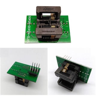 Adapter อะแดปเตอร์ซ็อกเก็ตโปรแกรมเมอร์ SSOP8  Programmer Adapter Socket TSSOP TO DIP Converter Chip Testing Debug Out