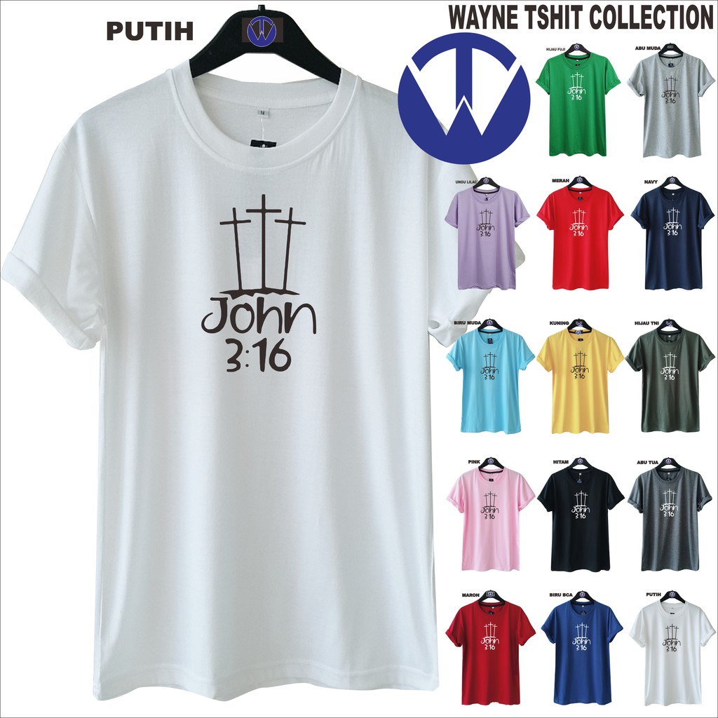 MS SPIRITUAL T-SHIRT JOHN 1;36 B / UNISEX TSHIRT / เสื้อยืดผู้หญิงผู้ชาย / CASUAL DISTRO T-SHIRT / J