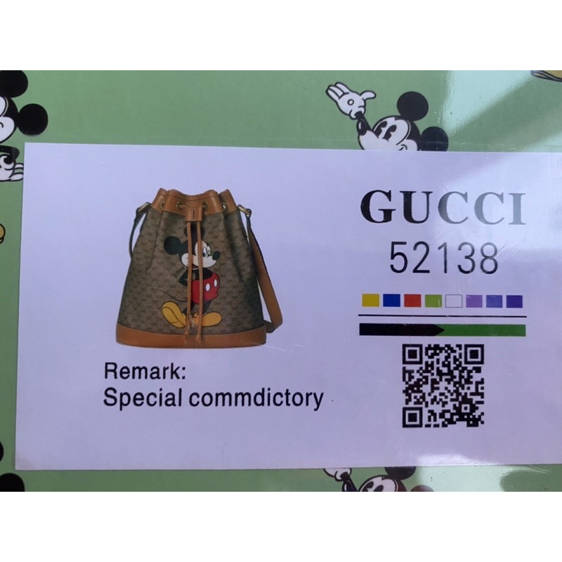 กระเป๋าสะพายข้าง Gucci ทรงจีบ มิกกี้เมาส์