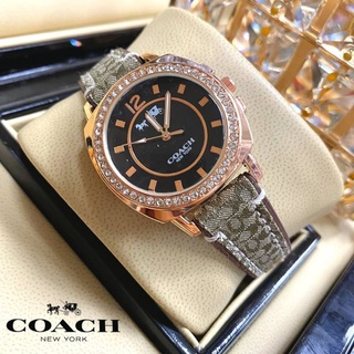 นาฬิกา COACH WATCH 🧡 สายแม่เหล็กโคท ขอบออริจินอล รับประกันถ่าน 1 ปี รหัสสินค้า1005