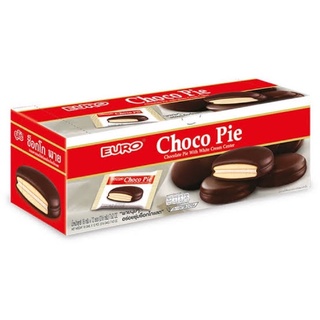 ยูโร่ ช็อกโกพาย ChocoPie Euro แพ็ค12ชิ้น คุ้มกว่า!! ขนม ช็อกโกแลต