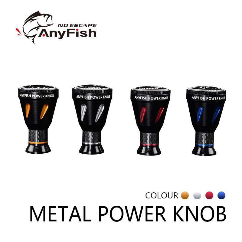 ANYFISH POWER KNOB ตกปลา Reel โลหะจับลูกบิดสําหรับ Shimano Daiwa Spinning Reels Baitcasting ตกปลา Reel Fishing Tackle