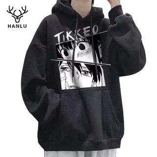 HANLU เสือผ้าผู้ชาย เสื้อกันหนาวผู้ชายอบอุ่นฤดูหนาวใหม่หลวมแฟชั่น hoodie หนาเรียบง่ายรูปแบบแจ็คเก็ตนักเรียน เสื้อผ้าถูก