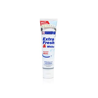 ยาสีฟัน สูตรขจัดคราบเหลือง คราบพลัค สปาร์คเคิล SPARKLE EXTRA FRESH AND WHITE TOOTHPASTE 100กรัม