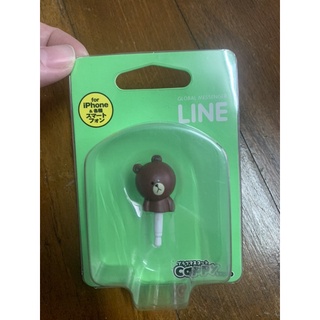 🇯🇵LINE FRIENDS🧸BROWN cappyจุกกันฝุ่น จุกเสียบหูฟัง จุกเสียบมือถือ