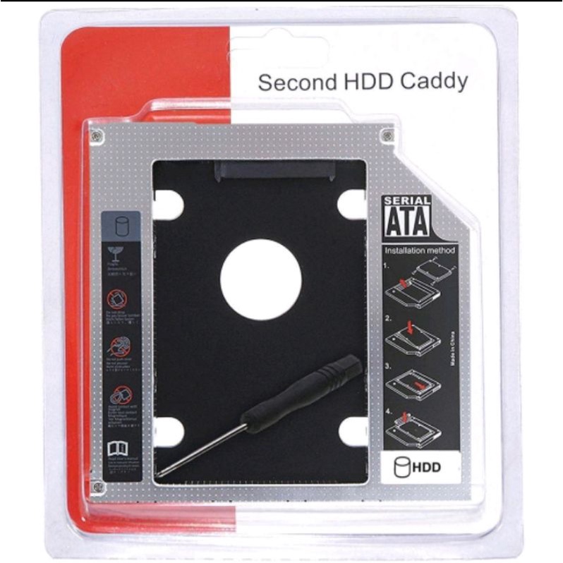 SSD HDD Caddy 12.7 มม. SATA DVD Slot ฮาร์ดดิสก์ / แคดดี้ HDD