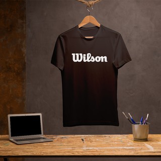 T-Shirt WILSON-HEAD-BABOLAT สีดำ เนื้อผ้า Cotton 100% เกรดพรีเมี่ยม